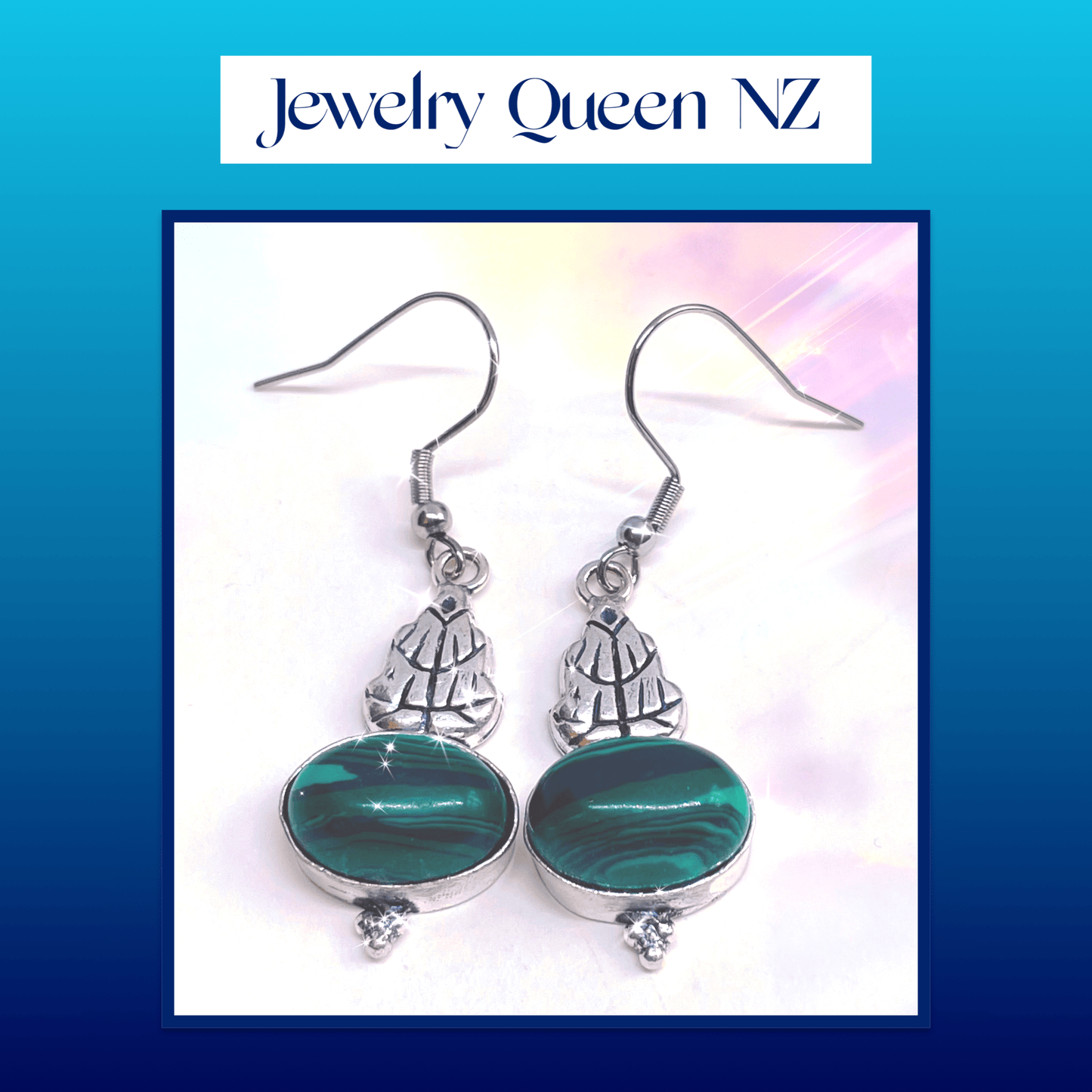 Malachite dangle earrings Earrings