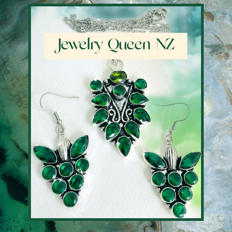 diopside necklace set