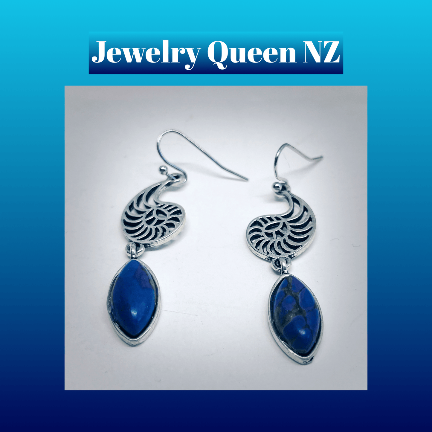 Blue stone earrings Earrings