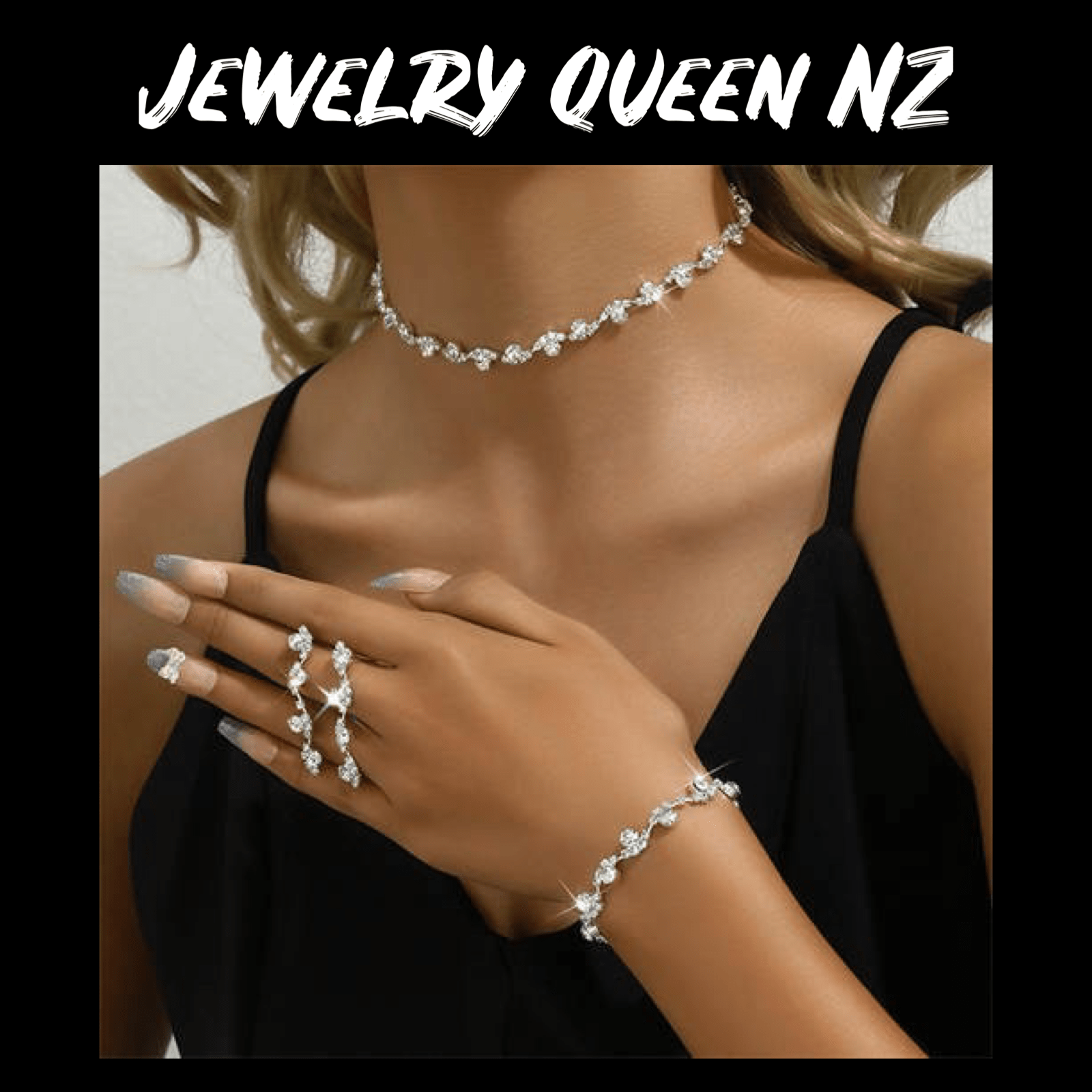 Crystal bridal bracelet necklace set Jewelry Sets