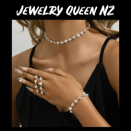 Crystal bridal bracelet necklace set Jewelry Sets