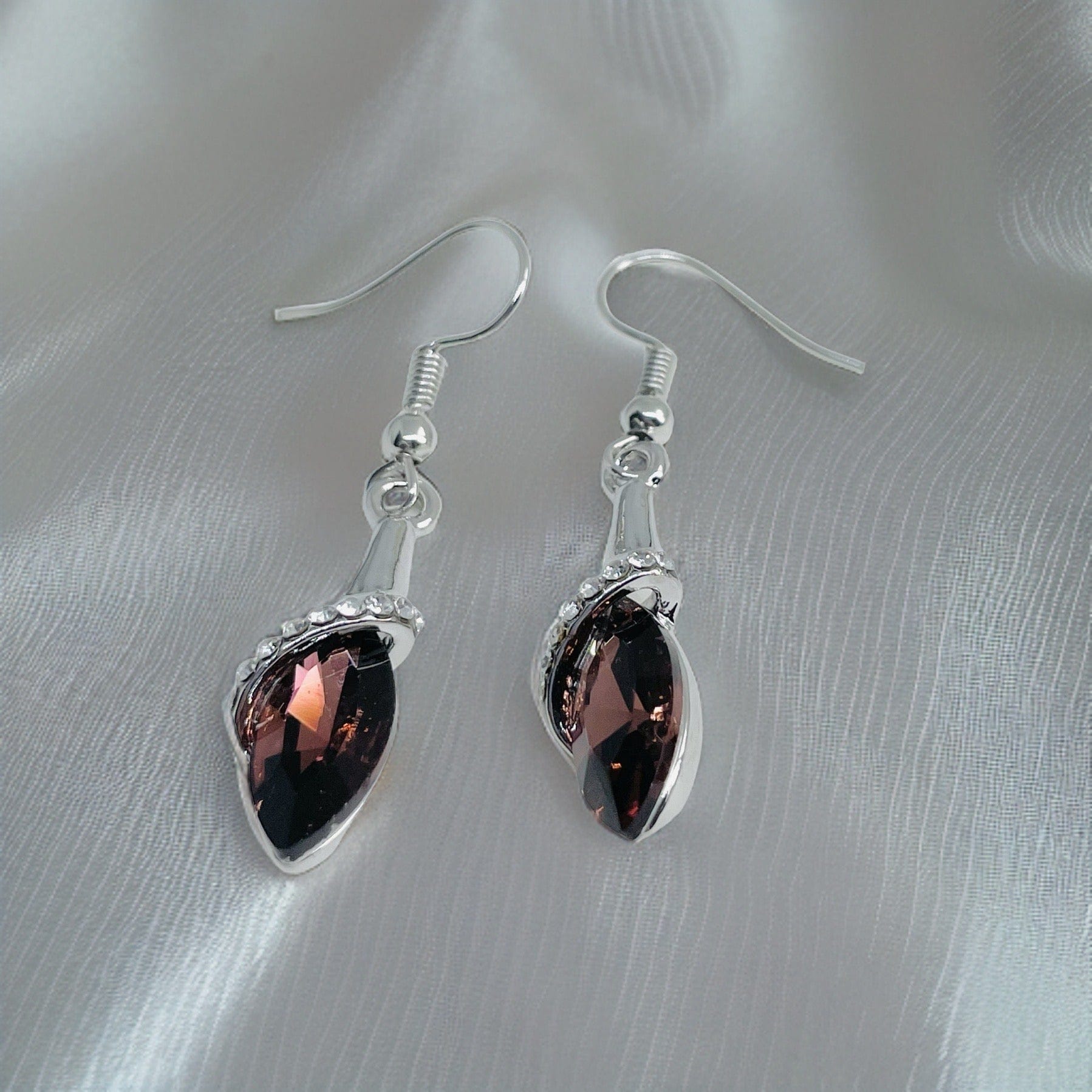 Crystal merlot earrings Earrings