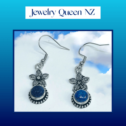 Dainty Lapis Lazuli earrings 