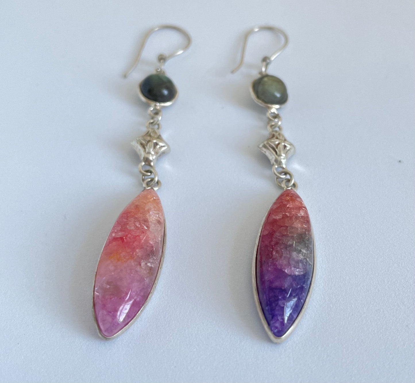 Druzy Agate drop earrings Earrings