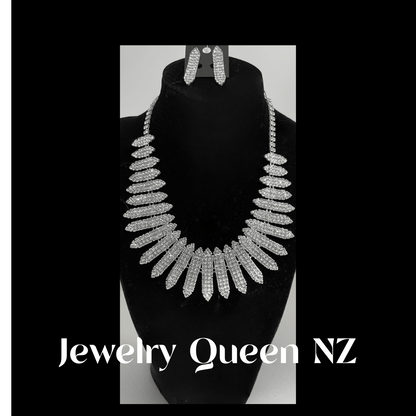 Elegant Bridal necklace and earrings set Jewelry Sets