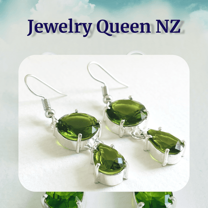 Faceted Peridot earrings Earrings