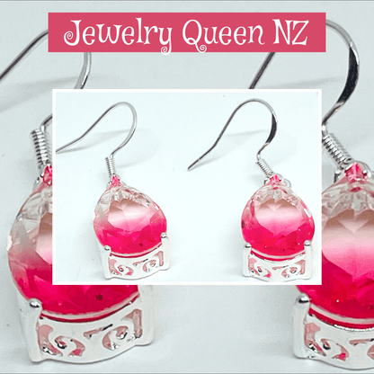 Pink Tourmaline pendant set Charms & Pendants