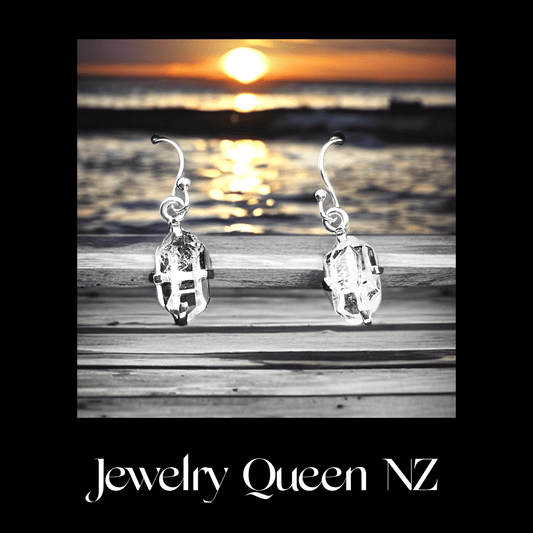 Sterling silver Herkimer Diamond earrings Earrings