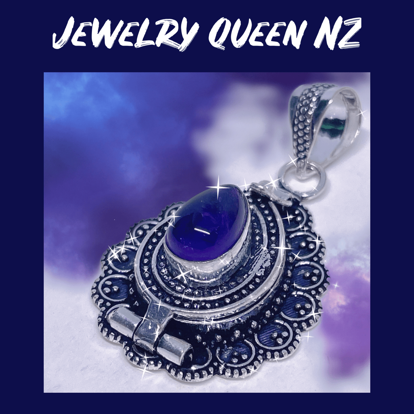 Stylish Amethyst Locket Necklaces