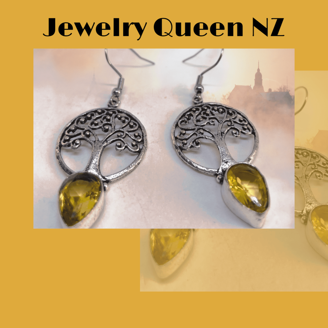 Tree of life citrine earrings Earrings