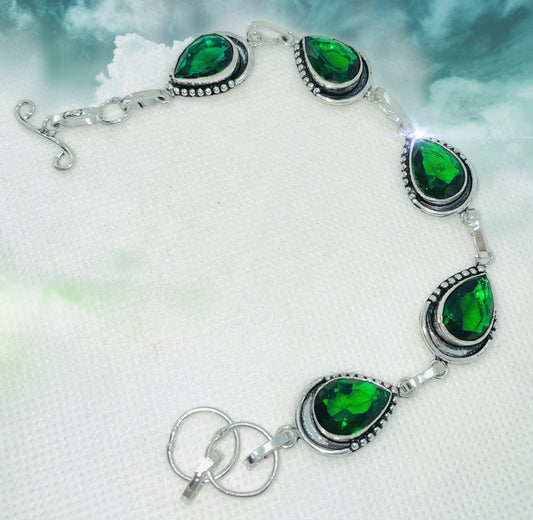 Green Chrome Diopside Bracelet Bracelets