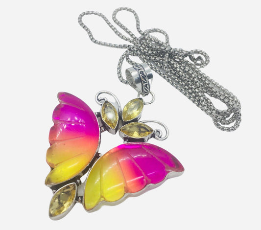 Tourmaline butterfly pendant Charms & Pendants