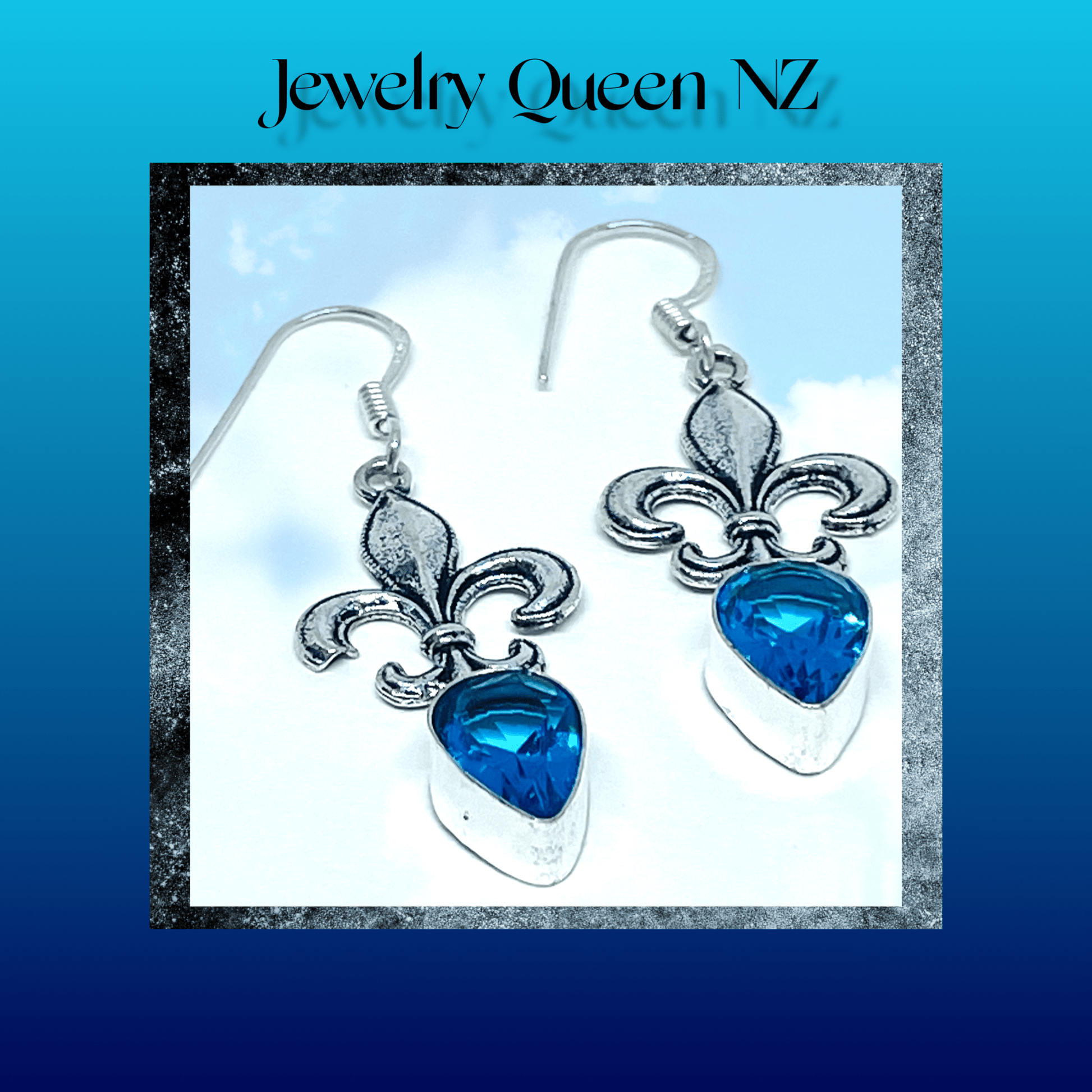 Blue herald Topaz earrings Earrings