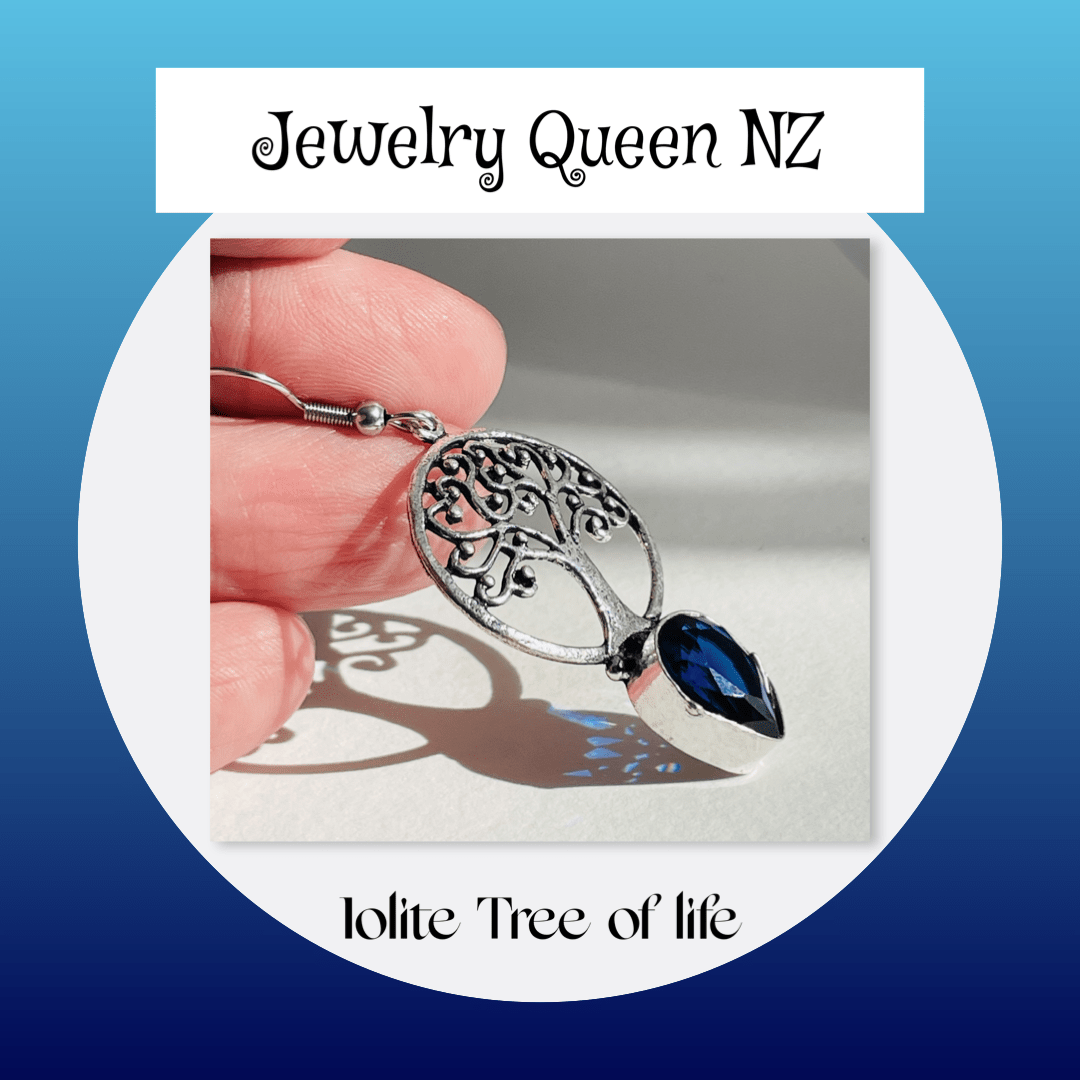 Iolite Tree of life earrings Earrings