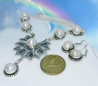 Biwa Pearl necklace set Jewelry Sets