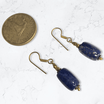 Handmade Lapis Lazuli brass necklace set Jewelry Sets