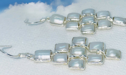 Sterling silver fresh water Pearl earrings Earrings
